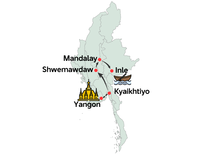 Viagem a Myanmar de 12 dias